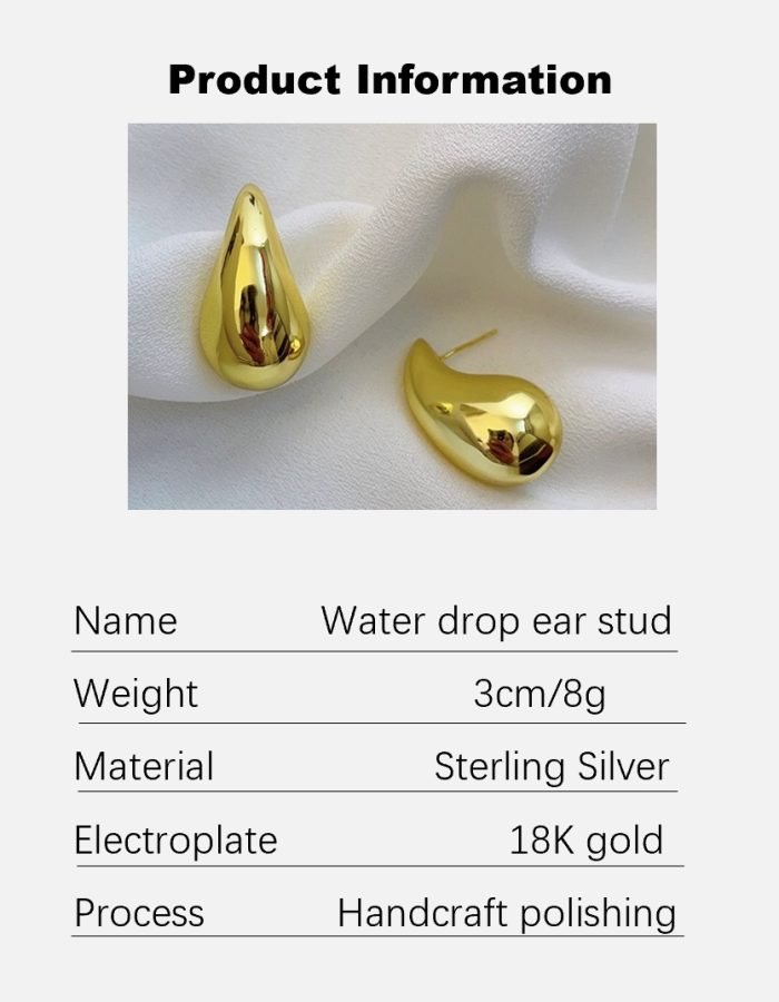 jewelry trends -gold teardrop earrings
