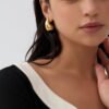 golden teardrop earrings
