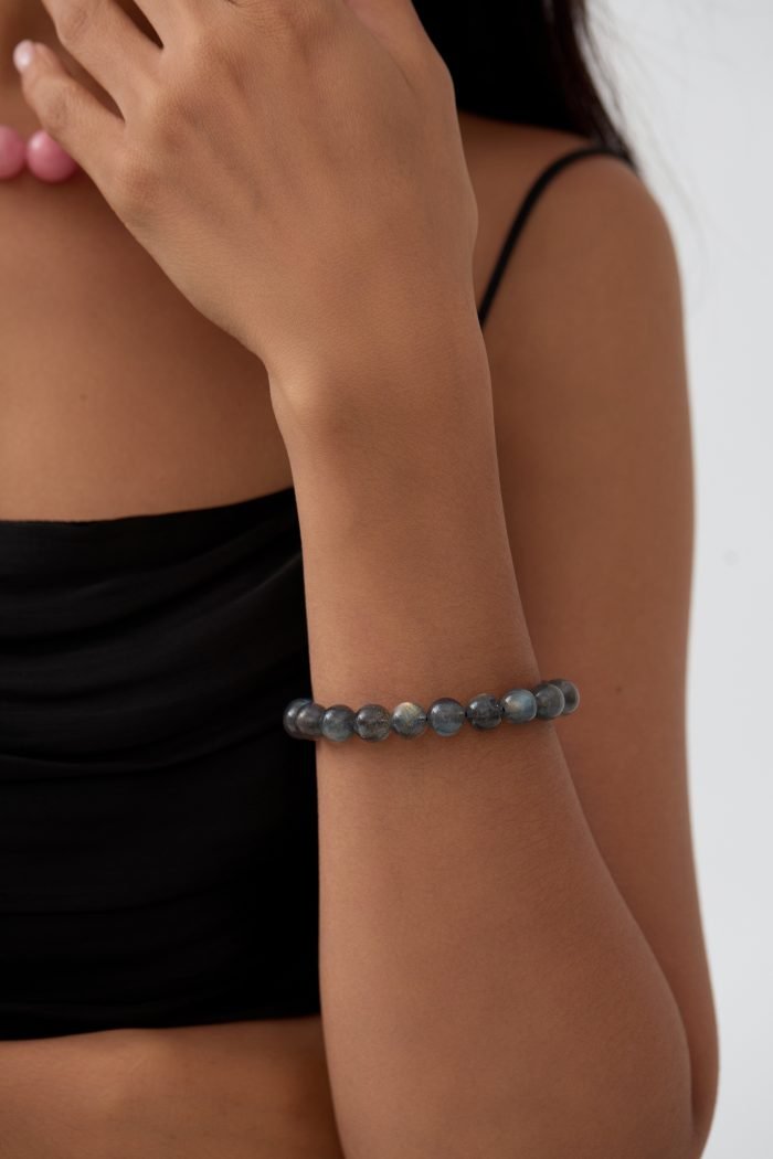 Grey moonstone energy bracelet