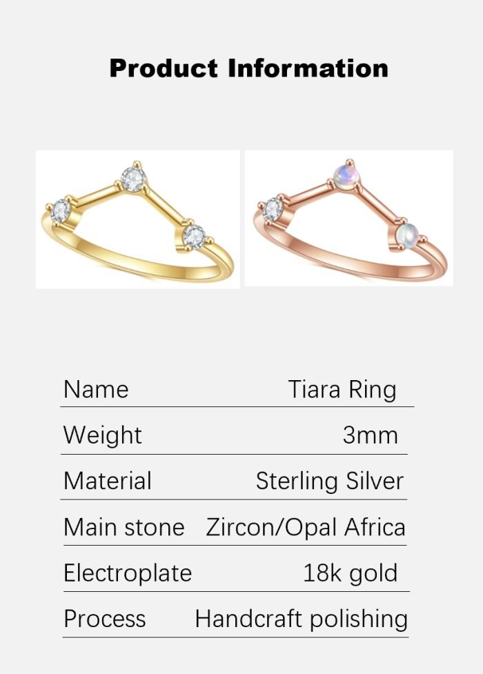 Tiara sterling silver Ring