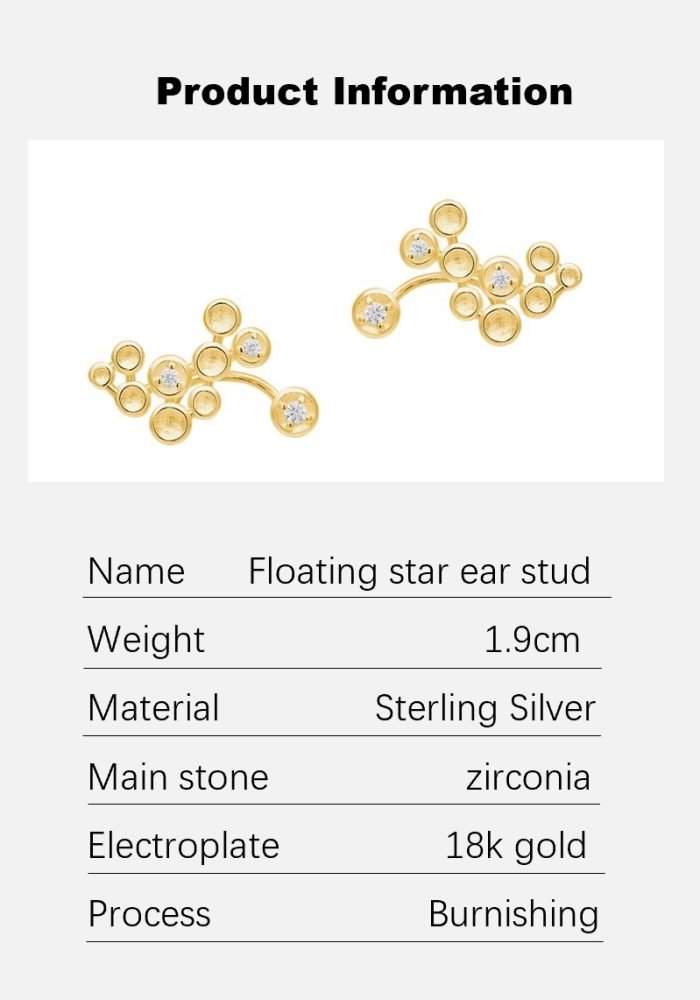 Niche Floating stars stud