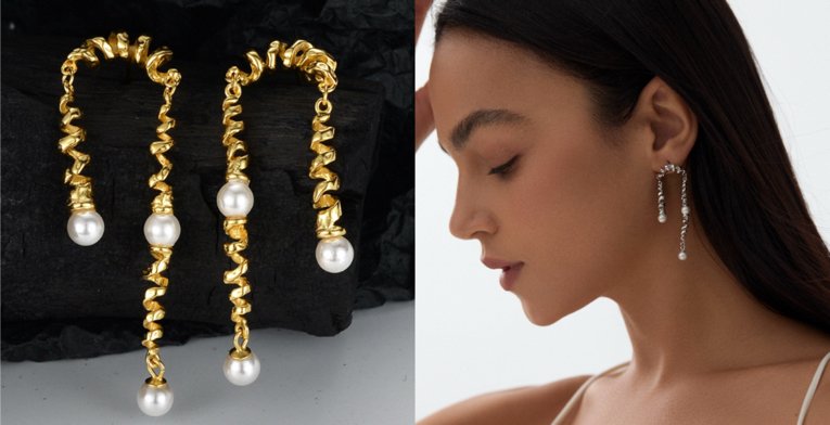 Timeless Elegance with Silver Pearls Earrings from Zmchi Jewelry