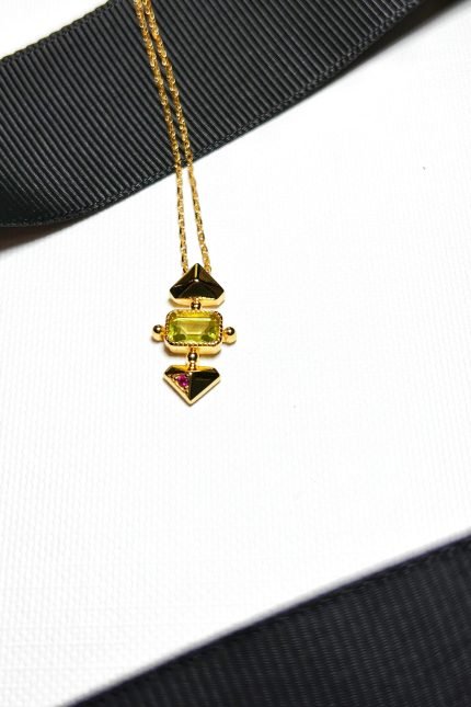 Peridot pendant necklace